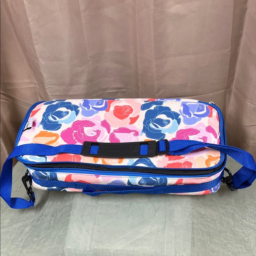 Floral with Blue Accents essential oils storage bag